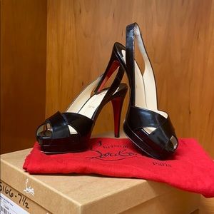 Christian Louboutin Soso 100 Slingback Platform